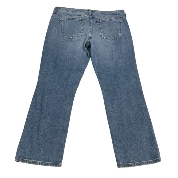 Big Star Womens Jeans Size 31 Blue Kate Crop Straight Mid Rise Distressed Denim - Picture 2 of 13